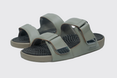 Yamato Leather Reflexology Sandals Khaki Green